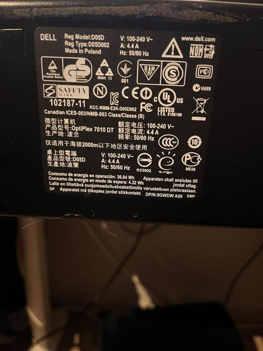 Komputer dell caly zestaw