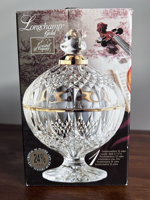 Bomboneira em cristal - Longchamps Gold