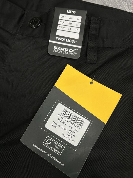 Regatta Professional (34) штани карго чорні робочі спец роба