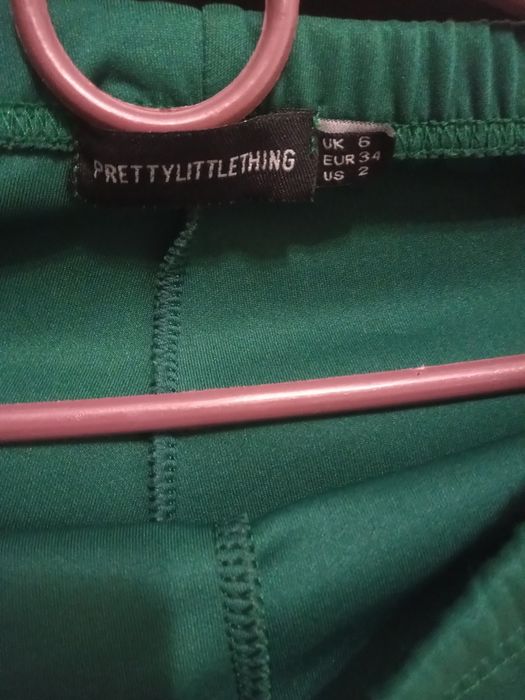 Зелені брюки кльош.штани зелені