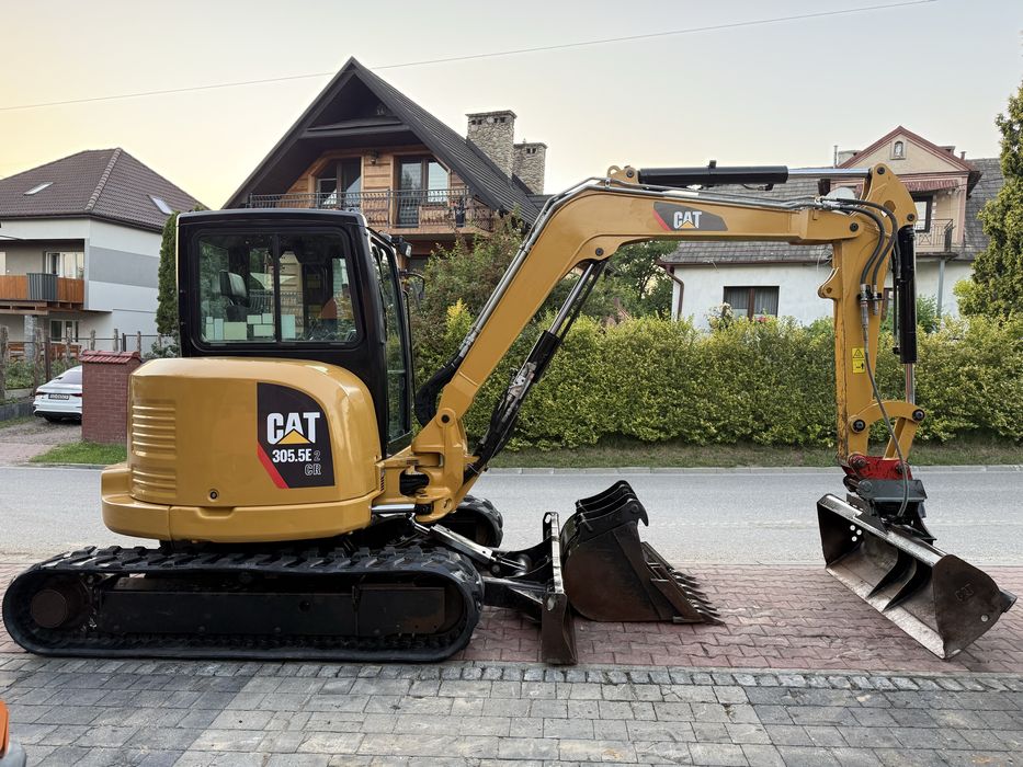 Minikoparka Caterpillar CAT 305.5 E2 CR z Niemiec Klimatyzacja 3 łyżki 5,5tony 3400mth