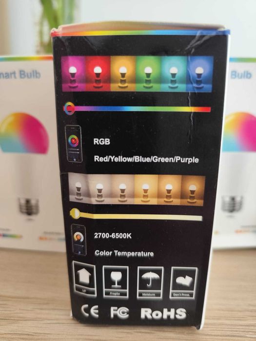 Lâmpadas Smart LED 15w  zigbee Tuya  RGB + WW + E27