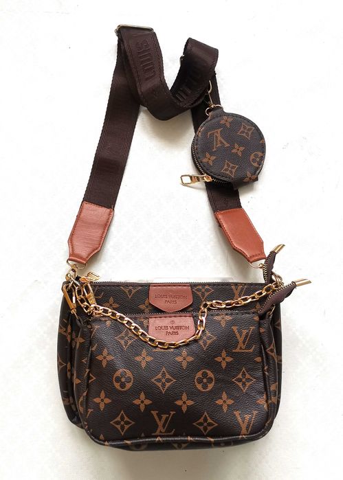 Louis Vuitton brązowa torebka na ramię