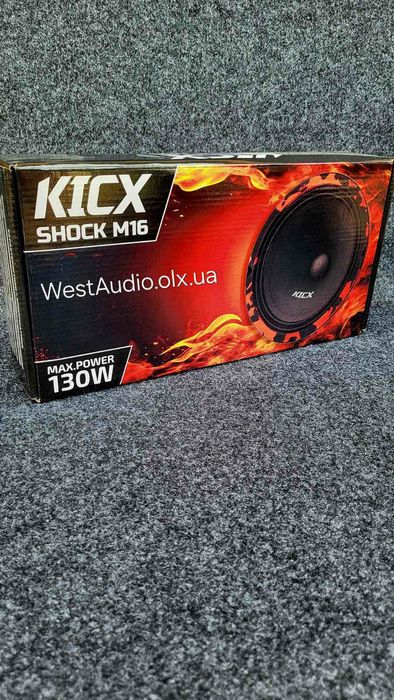 16см НОВИНКА Kicx Shock M16, 130Вт,динаміки в авто, колонки: 1 350