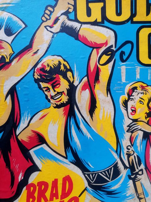 Cartaz / cartonado de cinema / filme Golias Contra Os Gigantes