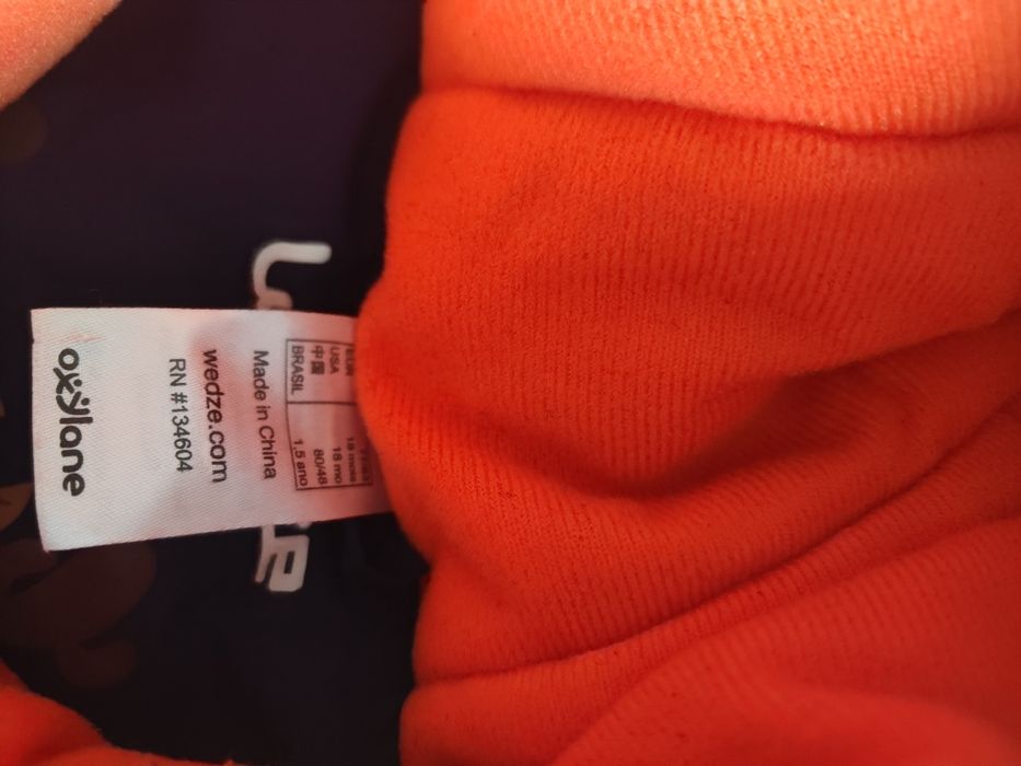 Fato neve criança, 18 meses e luvas