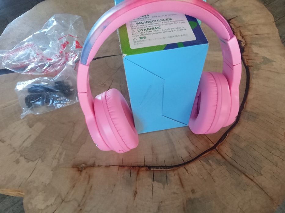 Słuchawki na bluetooth plus światła