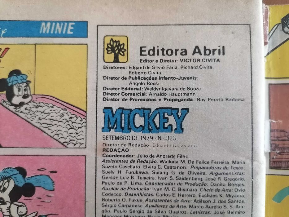 Banda Desenhada Mickey nº 323 Setembro 1979