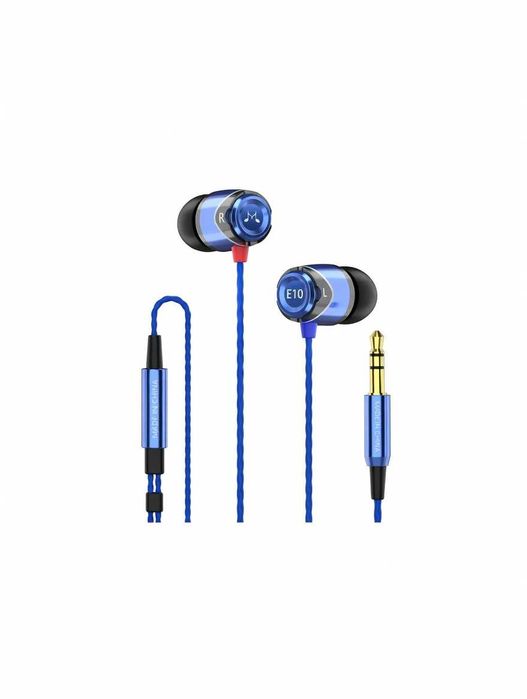 Навушники SoundMAGIC E10 HiFi дротові 3.5 мм алюмінієвий корпус IEM чистий звук баси ізоляція наушники