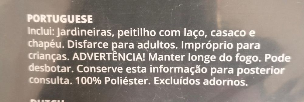 Fato de Palhaço Adulto (Funidelia) – Tamanho S/M – Como Novo