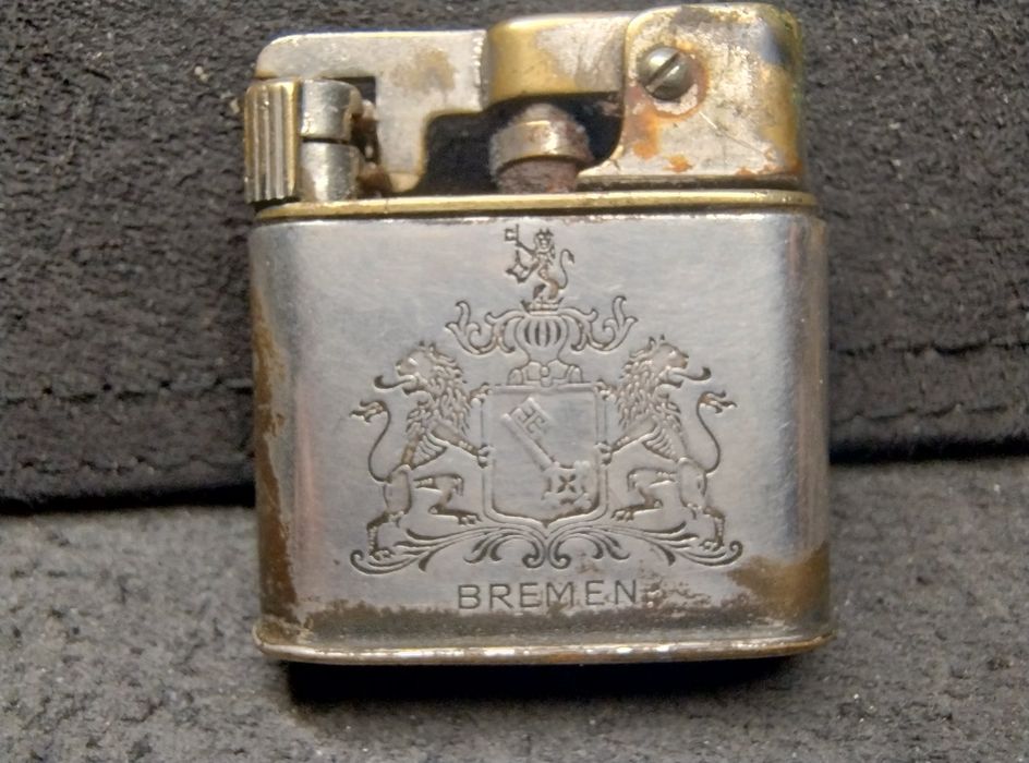 Stara zapalniczka Mylflam z herbem Bremy Bremen
