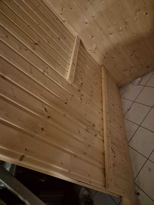 Sauna narożna Finnleo fińska sucha drewniana GRUBE ŚCIANY + piec 6kW