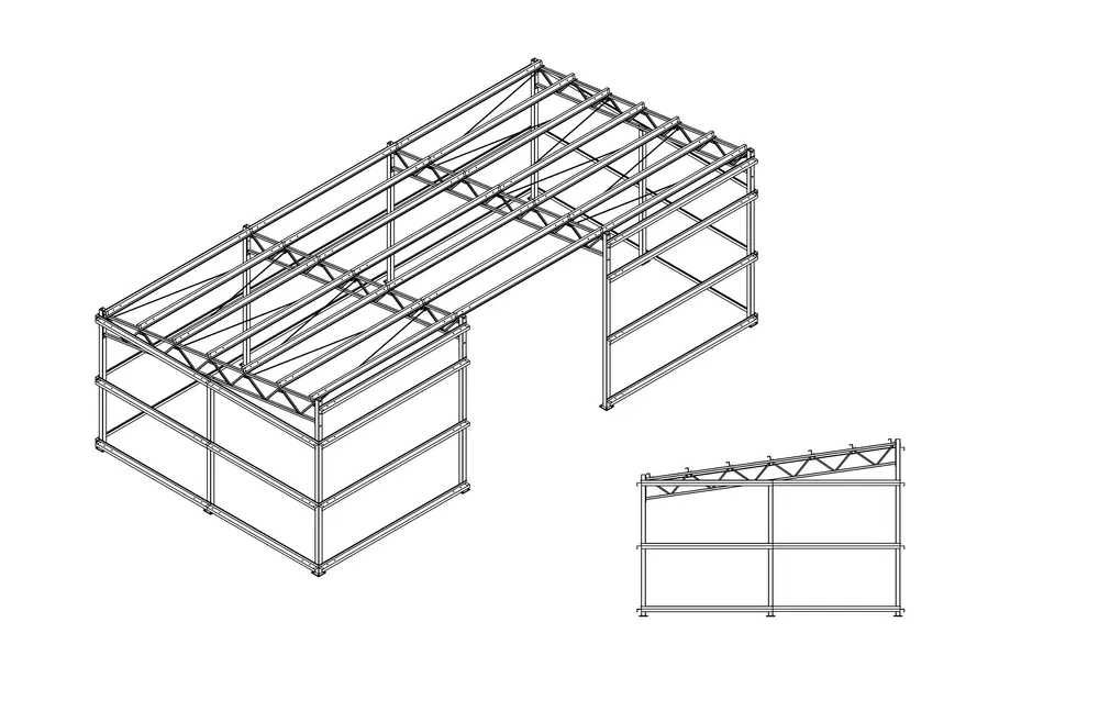 Konstrukcja stalowa 7×12 m ocynk z projektem, dostępna od ręki