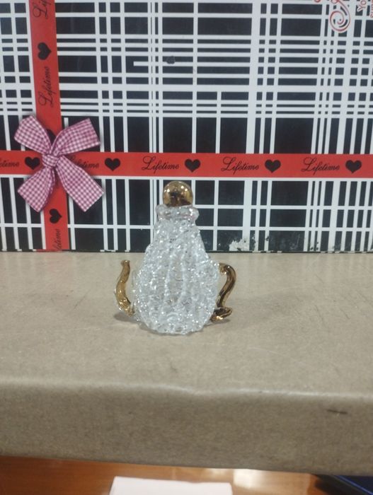 Peças de cristal em miniatura