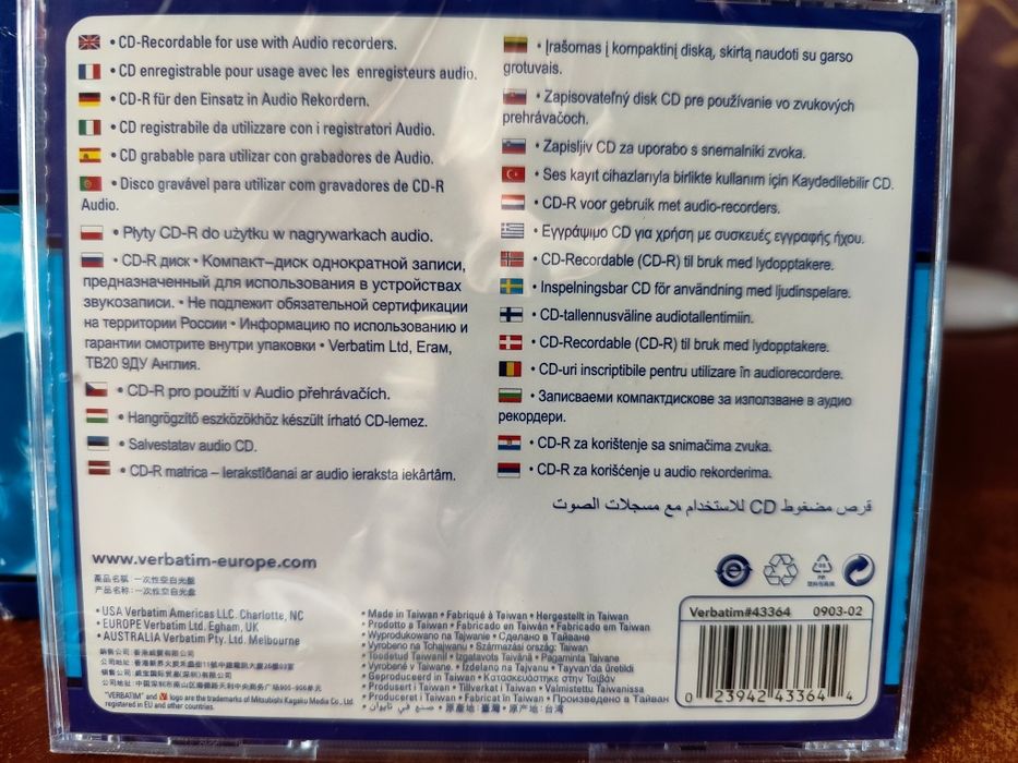 Music CD-R audio диски для запису на аудиорекордерах