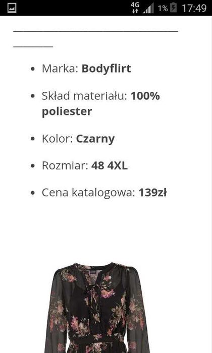 Sukienka coktailowa szyfonowa Bonprix