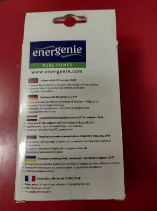 Універсальний блок живлення EnerGenie EG-MC-009 24Вт 12В 2А 9В 3В 4.5В