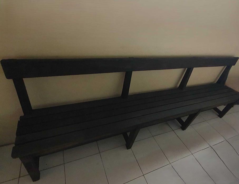 Dois Bancos corridos de sala de cinema - anos 40