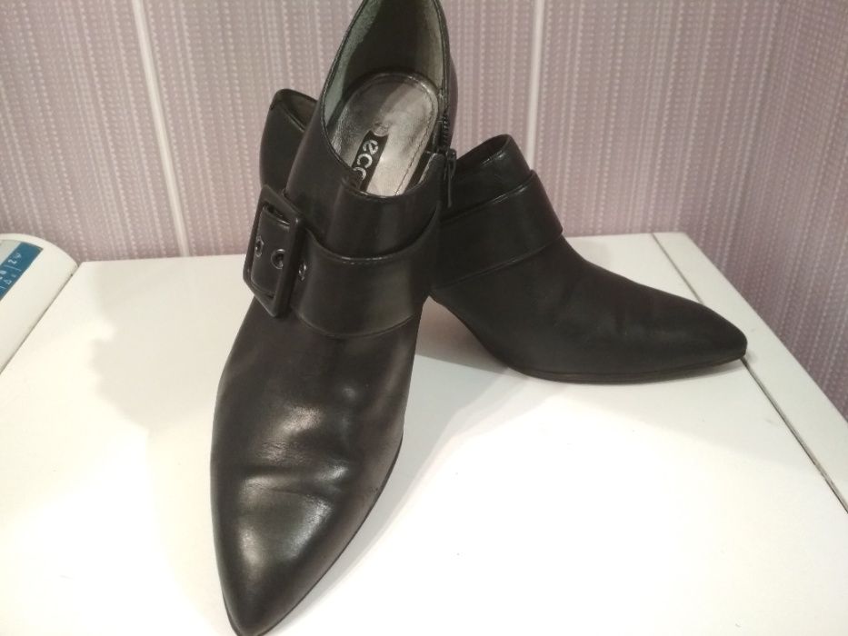 Кожаные элегантные ботильоны Еcco (Дания) Оригинал! р.40 (27 см)