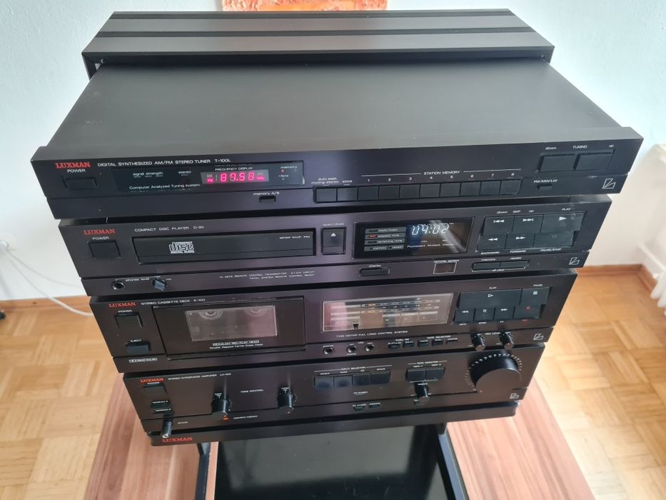 Luxman LV-100, T-100L, K-100, CD D-90 + szafka