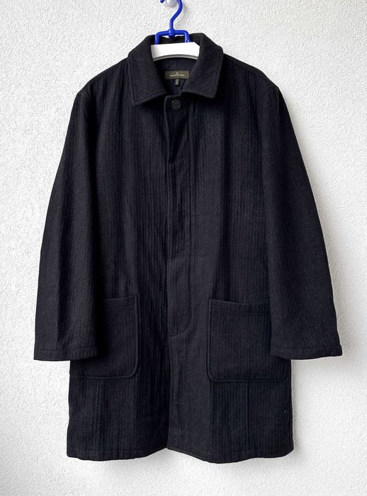 Płaszcz kaszmirowy ERMENEGILDO ZEGNA męski długi wełna r. M/L