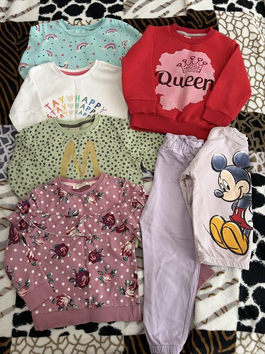 Лот речей для дівчинки 3-5 років, світшот, костюм, Zara, DeFacto