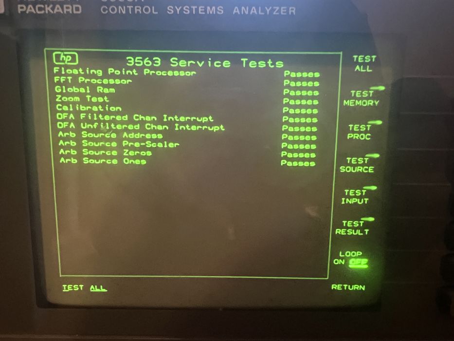 Анализатор спектра аудио звука 100кГц HP 3563A