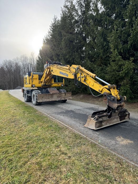 Komatsu pw 148, koparka kołowa 2010 rok 9800 mtg 2 łyżki