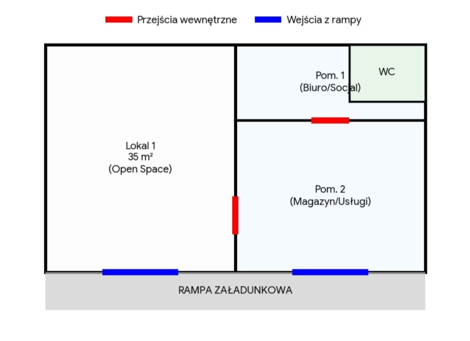 Do wynajęcia lokal 70m² – Łochów, dobra lokalizacja,