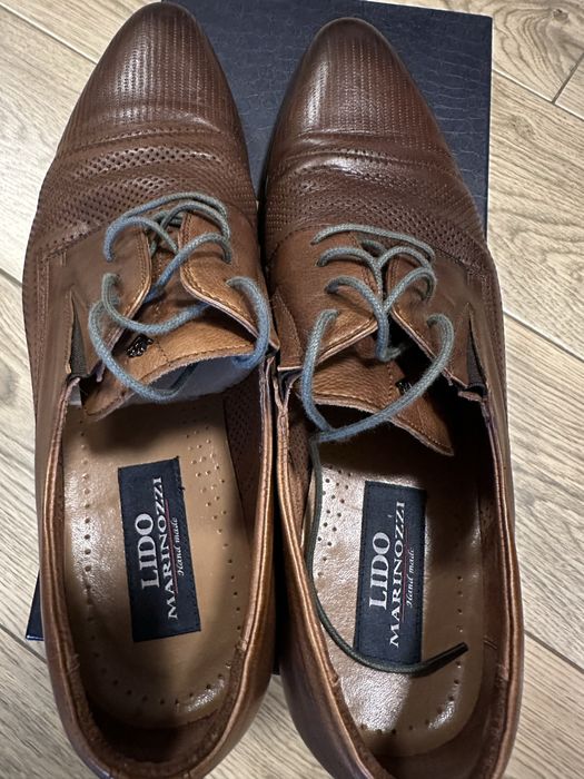 Шкіряні туфлі класичні, лофери коричневі, взуття чоловіче