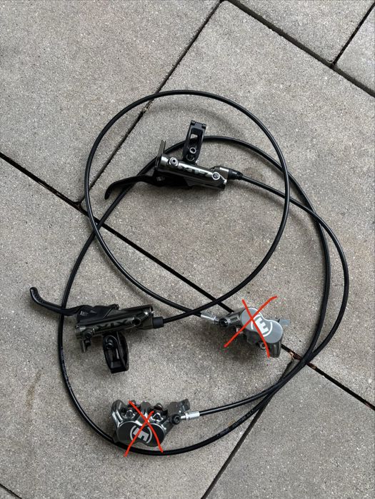 Klamki shimano XTR przod/tyl
