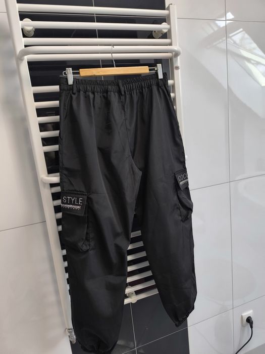 Czarne bojówki ortalionowe Coco Style Exclusive | nowe z metką | M/L