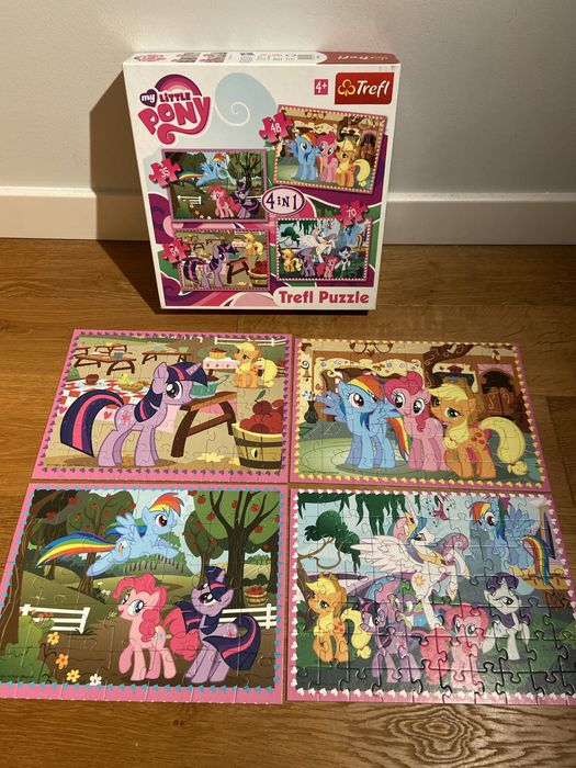 Trefl puzzle My little Pony 4 in 1 wiek 4+ idealny