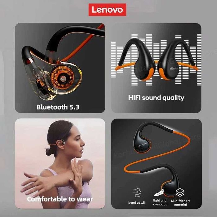 Auriculares Condução Óssea LENOVO X7 ( Novo - Selado )
