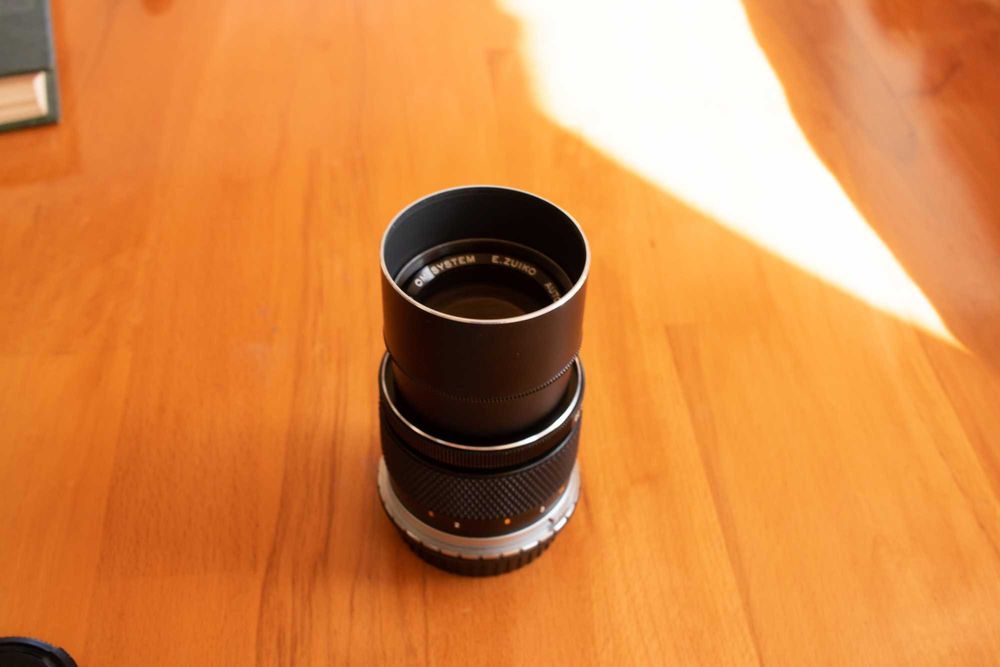объектив Zuiko olympus 135mm 3.5 canon