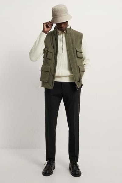 ZARA garnitur wełniany z teksturą r.48 (38) - stan idealny