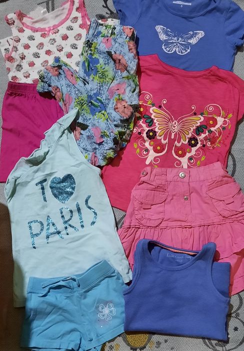 Bluzeczki, spódniczki, spodnie roz. 110-116
