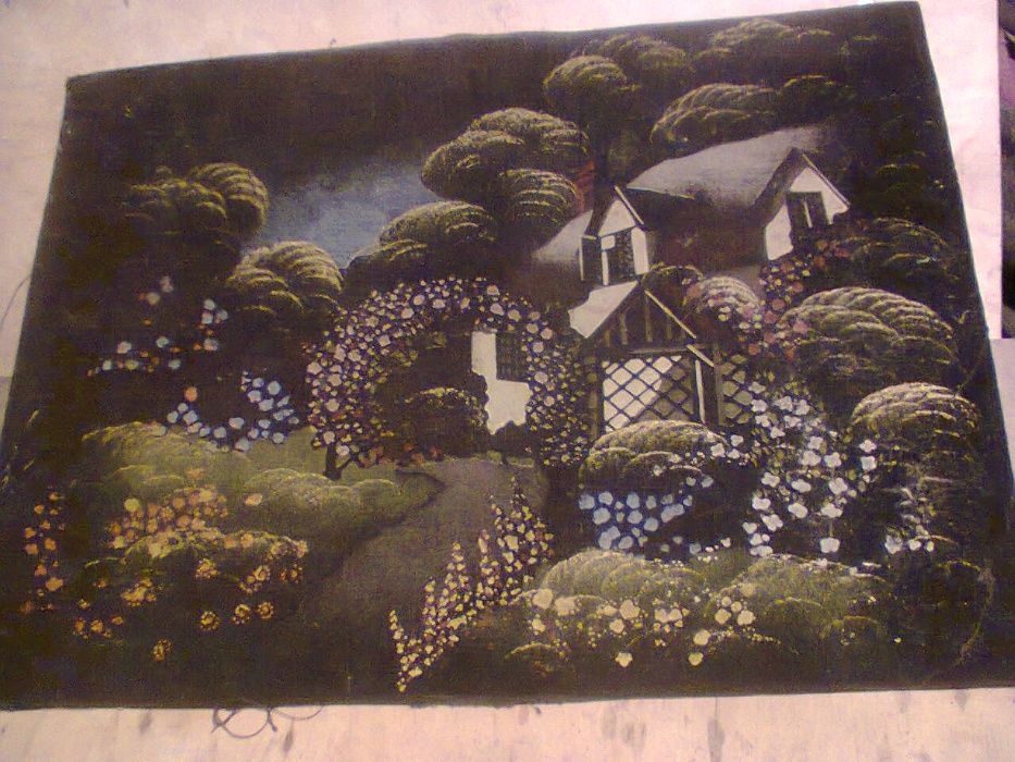 картина маслом 50 года и есть картина не знаю какая техника см,фото