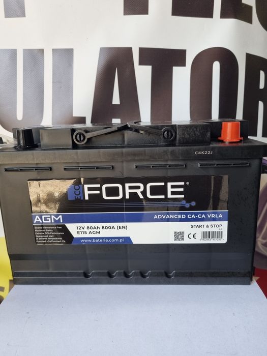 Akumulator AGM ECO FORCE 80AH 800A