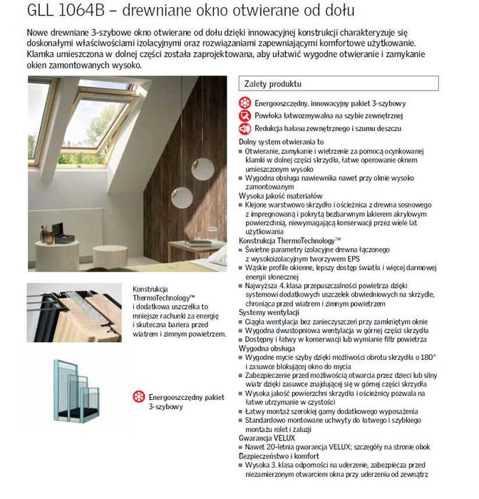 Okna Dachowe VELUX GLL / GLU / GGL / GGU Okazja!