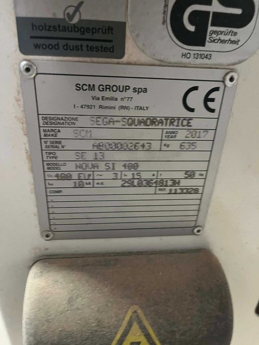 Pilarka formatowa SCM SI400 Nova rema altendorf felder