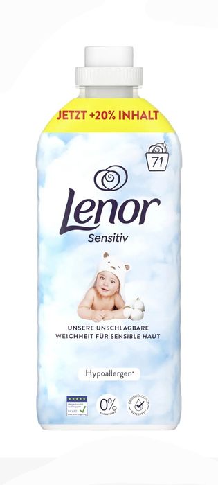 Lenor Sensitiv 1,491 L płyny do płukania z Niemiec 3 sztuki