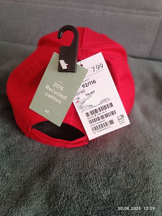 Бейсболка, кепка фирменная H&M  с 1.5 до 7 лет
