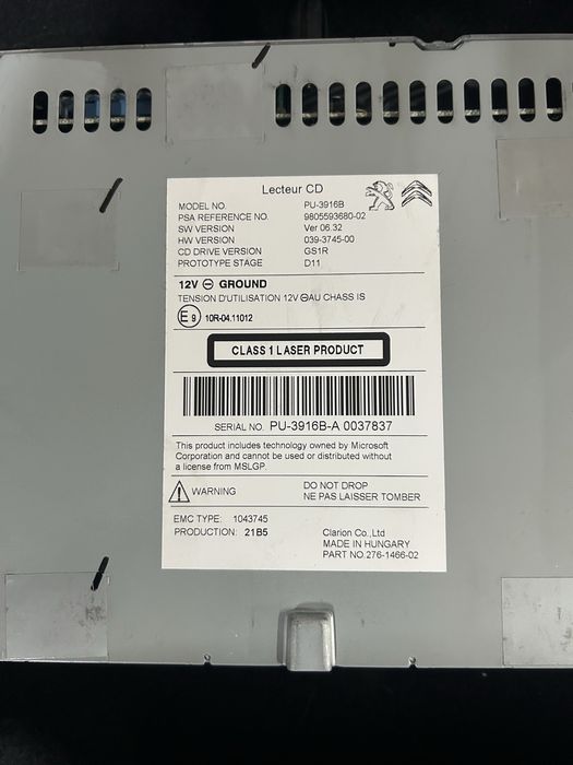 Radio completo peugeot 308