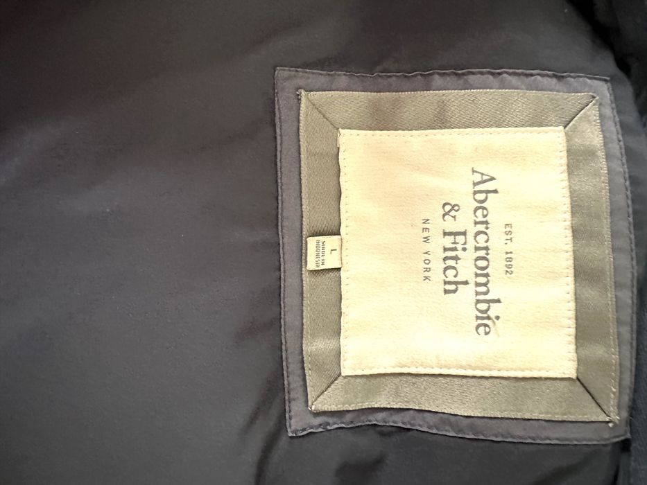 Abercrombie&Fitch bezrękawnik puchowy damski L/M, granatowy