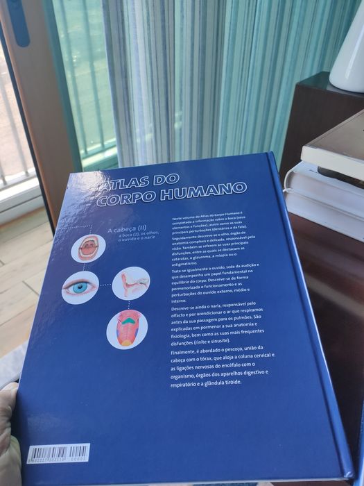 2 volumes encadernados da coleção Atlas do Corpo humano