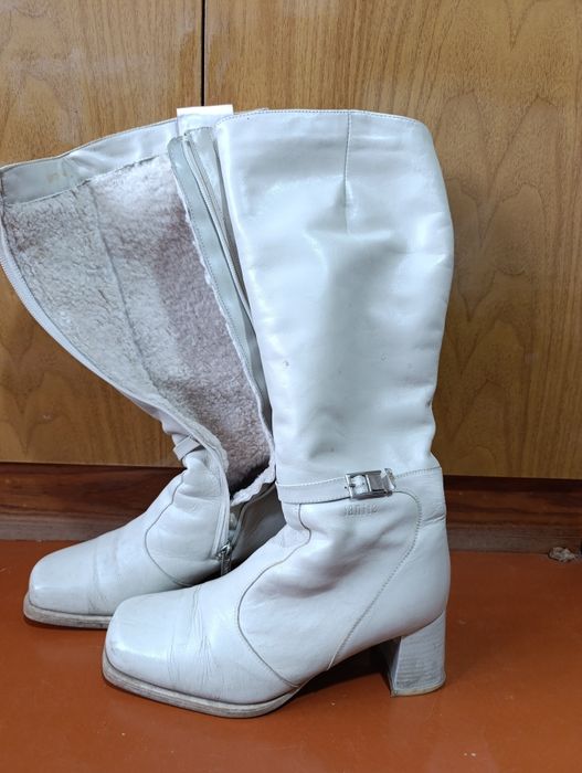 Сапоги зимние светлые