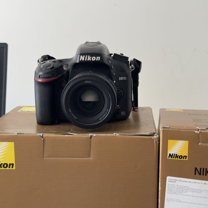 Повнокадровий Nikon D610 (Full Frame) + обʼєктив 50 мм