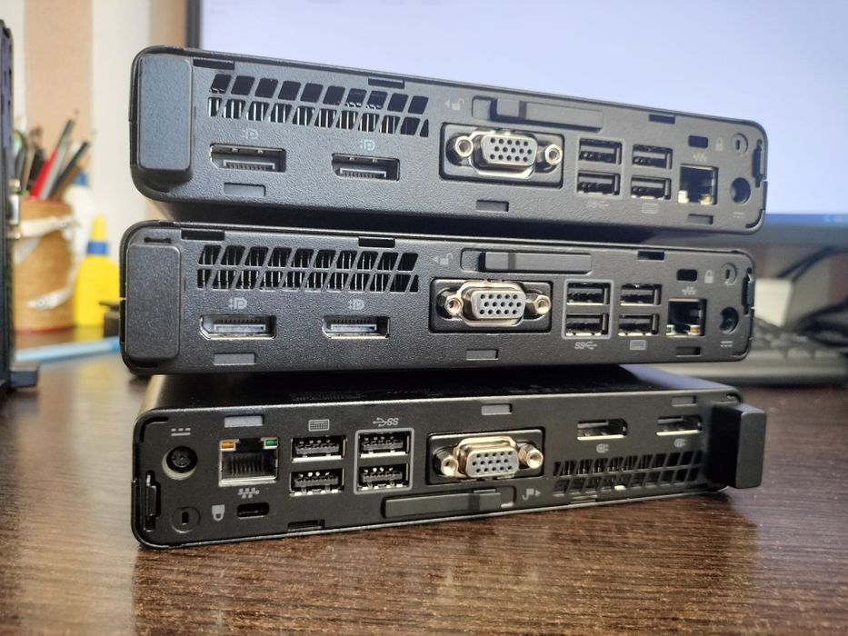 HP ProDesk 600 G3 Mini, i5-6500t, 8Gb DDR4, 128gb NVMe