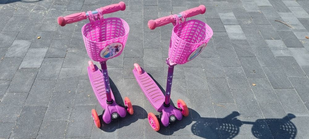 Hulajnoga trzykołowa koszyczek kółka led J. Mini micro